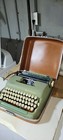 Smith Corona Typewriter Mint Green And Case Tested And Working