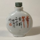 Antique Chinese Porcelain Hand Painted Snuff Bottle