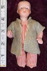 5    Teensy Antique German Art Character Gebruder Heubach Doll W 5 Piece Baby Body