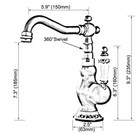 Antique Copper   Chrome Brass Kitchen Bathroom Sink Faucet Mixer Tap 2nf906