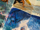 O neill Surfing Malia Manuel Signed Autograph Poster 18  X 24  Sage
