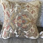 2 Vintage Croscill Throw Pillows Pair 18x18 Nadalia