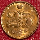 High Grade Au  2006 Denmark 25 Ore Coin-oct265