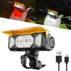 Usb Rechargeable Bicycle Front Headlight Super Bright Led Bike Light Waterproof