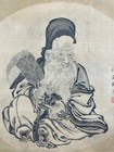 Hanging Scroll Japanese Painting Japan Hermit Longevity Antique Art F052