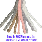 Muloo Fluffy Pipe Cleaners Craft chenille Stems 10 Pcs In 5 Colors 39 37 In
