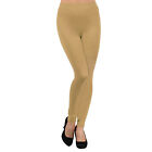 Fleece Lined Leggings For Women Winter Warm Pants Solid Colors Stretchy Legging