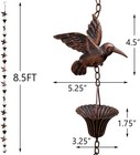 8 5ft Rain Chain Hummingbird Rain Chains For Gutters Functional And Decorative