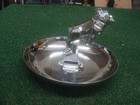 Mack Truck Bulldog Chrome Ashtray Mascot Vintage Dog Trucking Collectible Usa