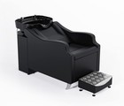 Backwash Unit Chair Ceramic Bowl Shampoo Beauty Salon Barber Station W footrest
