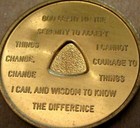 Alcoholics Anonymous Aa 6  Month Bronze Medallion Token Chip Sobriety Sober