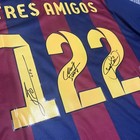 Lionel Messi  Neymar  Suarez Tres Amigos Nike Barcelona Signed Jersey Icons Msn