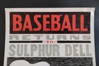 Nashville Sounds Baseball Hatch Show Print  inaugural Game Sulphur Dell Poster