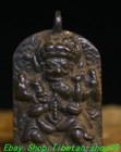 2 3   Old Tibet Tibetan Bronze 6 Arms Buddhism Mahakala Wrathful Deity Pendant