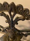 Vintage Ornate Brass Scale Of Justice Crystals Marble Base Hollywood Regency