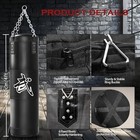 Punching Bag For Adults  4ft Heavy Boxing Bag Set With 12oz Boxing Gloves  Mma K