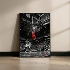 Michael Jordan Chicago Bulls Dunk Poster  Basketball Wall Art Print