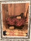 Pattern Primitive Ladybug   Crows Doll Bowl Fillers Tucks Ladybug Doll New