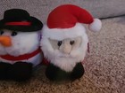 Vintage Puffkins Lot Of 3 Holiday Christmas Swibco Plush With Tags