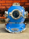 Antique 18 Inch Us Navy Diving Helmet Mark V Deep Sea Divers Helmet Vintage