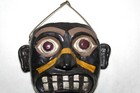 Vtg Haida Style Indian Mask Paper Mache 50s American Folk Art Pacific Nw Native