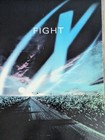 Vtg The X-files Poster  fight  On Poster Board Print 35 X 23 Inches X Files Usa
