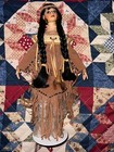 Vintage Porcelain Doll Native American Indian - High Quality - Antique