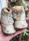 Antique Children s Button Boots Vintage Victorian Edwardian 1900s White