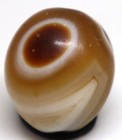 Large Ancient Tibetan Agate Stone Bead With Eye In Perfect Condition