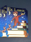 Vintage Antioch Bookplate Boy Books Dog Stars Lamp Ex Libris 24 Gummed Labels