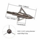 12pcs Archery Broadheads 100 125 Grain Hunting Crossbow Compound Bow Arrow Tip
