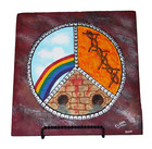 Heavy Metal rock Music Ronnie James Dio Tribute Painting Flagstone Art By Artist