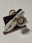 Antique Crystal Glass Door Knob And Brass Lock Set  Art Deco Home Decor  1