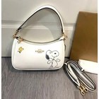Nwt Coach Peanuts Teri Shoulder Bag Cbj76 Crossbody Bag Snoopy New Free Shipping