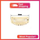 30pcs Wig Clips Stainless Steel Snap Clips For Hair Extensions Diy Wig Combs Tou