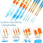 20 Pcs Paint Brushes  Acrylic Painting Brush Set  5 5  Brushes