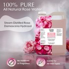 Rose Water Facial Toner - 32oz Bulk Alcohol-free Vegan All Natural Refreshing   