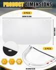 3 Aluminum Hard Hat Adapters   3 Edgeless Clear Visors Set