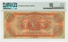 1860s  10 Shreveport  Louisiana Obsolete Note Citizens Bank Pmg Au58 Epq