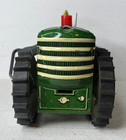Vintage 1940s Marx Tin Litho Wind Up Tractor Green W  Tracks Works  Excellent  