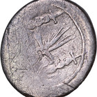 Marc Antony Roman Silver Denarius Legion W  Standards   Fine