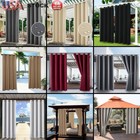 Extra Wide Waterproof Outdoor Curtains Blackout Drapes Sunblock For Patio Gazebo