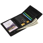 Ai-dee Rfid Trifold Canvas Outdoor Sports Wallet For Kids - Front Pocket
