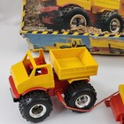 Digger Dan s Construction 4x4 Dump Truck With Power Crane Toy Joustra 1984 Vtg