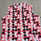 Tail Women s M L Rosalva Marseille Geo Print Golf Dress Multicolored Zip S l