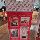 Vintage Enesco Coca Cola Wood Panel Vending Machine Diecast Musical Bank W  Box