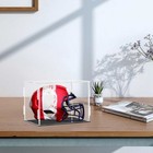 Helmet Display Case Acrylic Clear Football Stand With Protection Holder Base