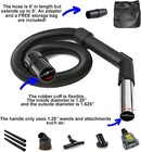Shark Navigator   Lift Away Vacuum Long Extension Slinky Stretch Hose Read Below