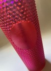 Starbucks 2019 Holiday Hot Pink Iridescent Studded Venti Grande 24oz Tumbler Cup