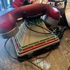 Coca-cola Tiffany Style Stained Glass Look Light Up Vintage Retro Coke Telephone